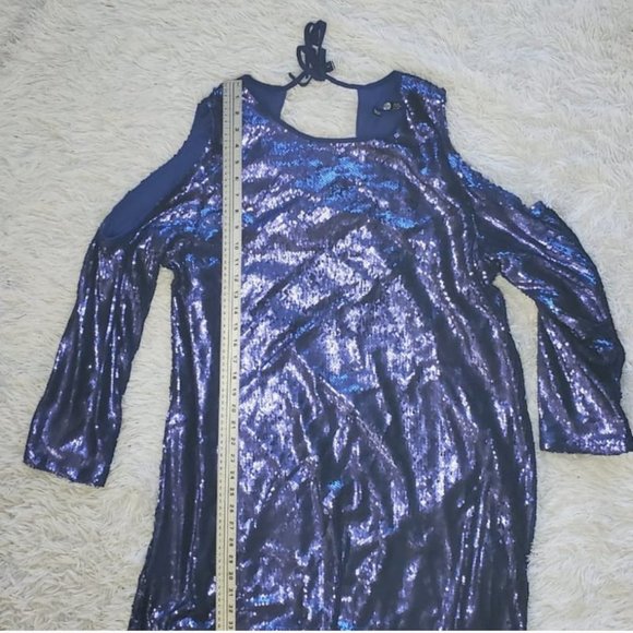 BOOHOO PLUS SIZE SEQUIN DRESS SIZE 24UK - Picture 7 of 9